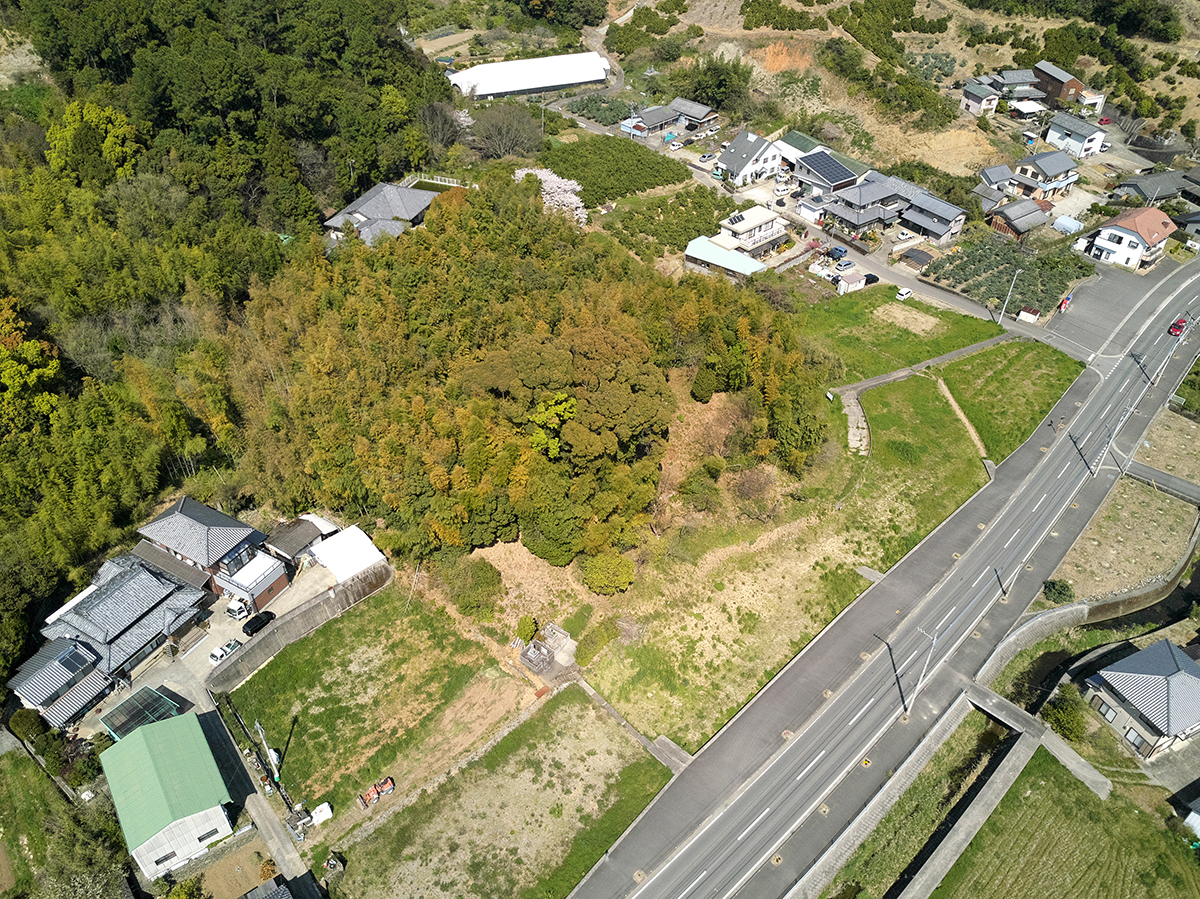 空から見た渋野丸山古墳